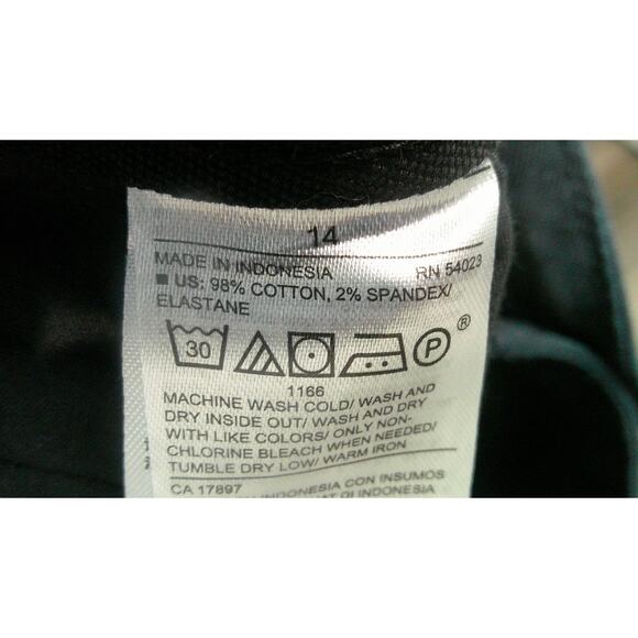 Old Navy Women's 14 Black Wide Leg Pants Cotton Spandex - Picture 7 of 9